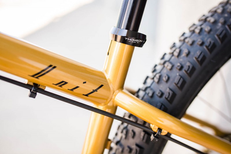 Seat tube and seat stay yoke of Nik's Kona Unit