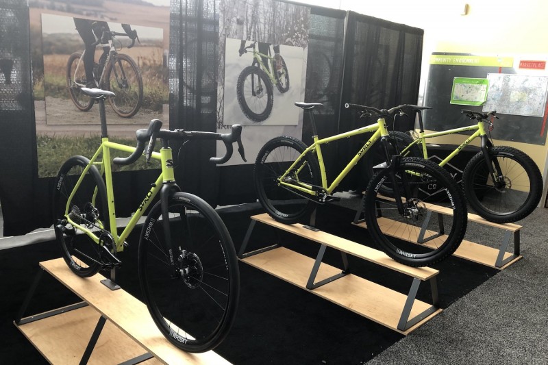 Three ordinary bikes made fancy with matching paint and Whisky carbon parts