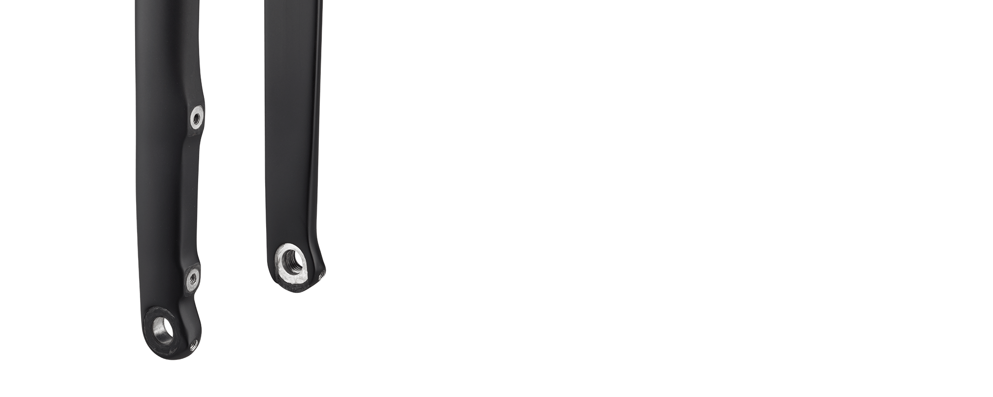 Close-up of the bottom of the fork from behind
