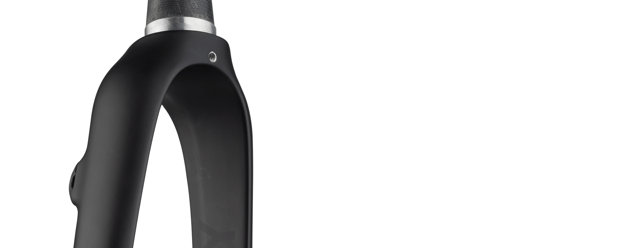 Close-up of the top of the fork from behind
