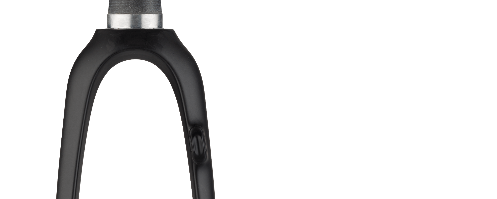 Close-up of the top of the fork
