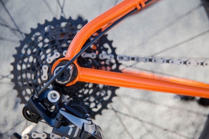 Drop out detail on 44 Bikes custom fat bike