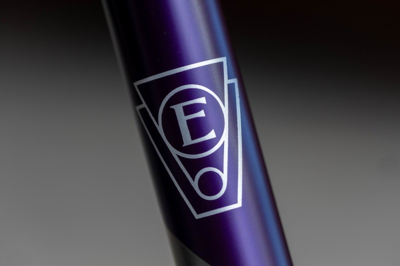 Headbadge details on the Engin Ultimate Bicycle.