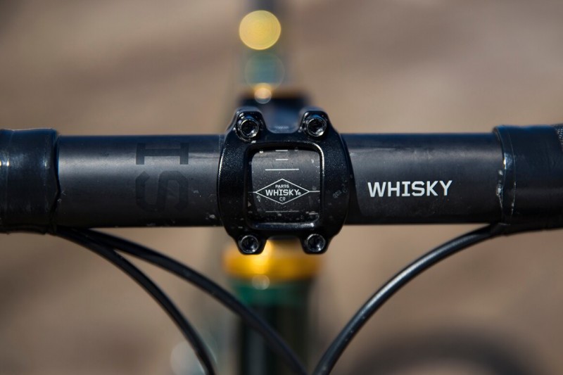 Handlebar detail on Rock Lobster custom gravel bike