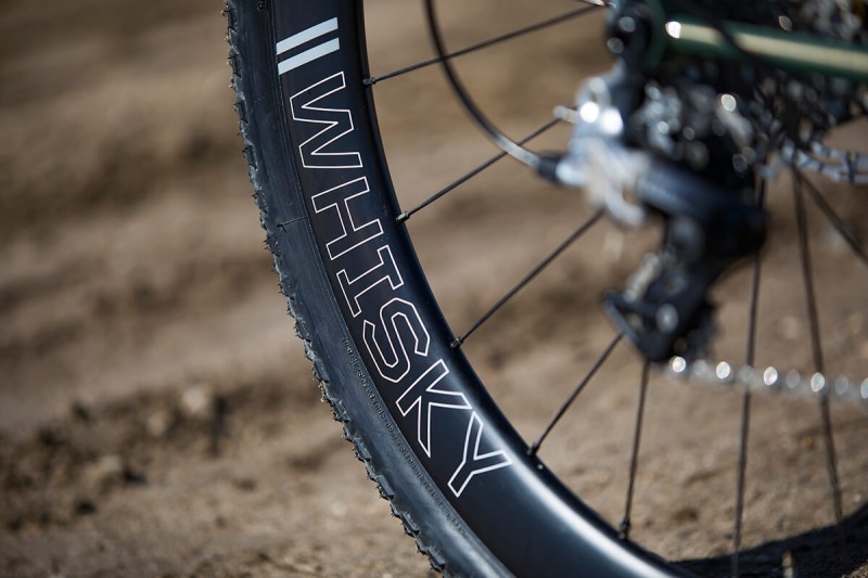 Whisky No. 9 50d rim on Rock Lobster custom gravel bike