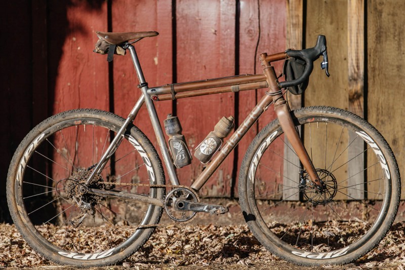 Ti Firefly all road bike in profile