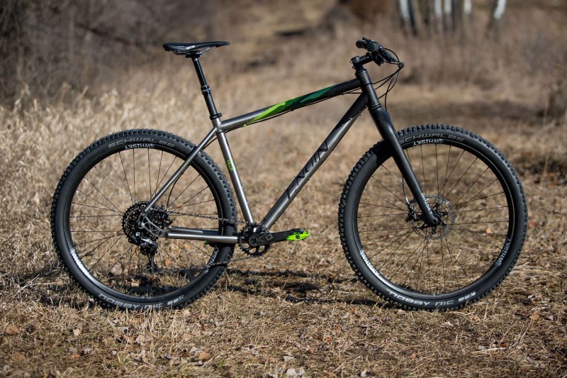 Engine 29er rigid MTB in profile