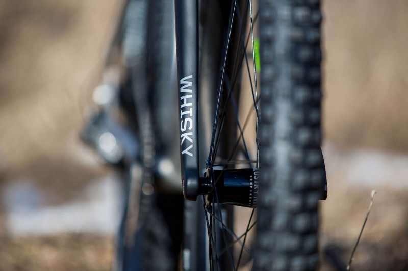 Whisky Fork detail on Engine 29er rigid MTB