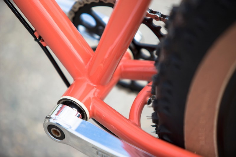 Bottom bracket detail on Retrotec Fat Single Speed