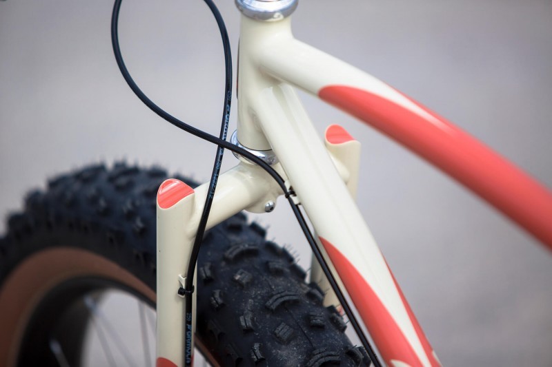 Fork detail on Retrotec Fat Single Speed